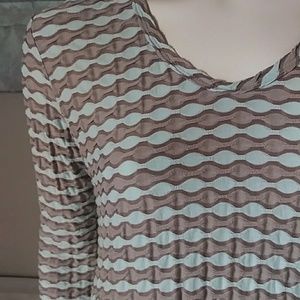 Textured Knit Asymmetrical Tunic by Plume & Thread